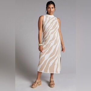 Dolan Left Coast Mock Neck Knit Midi Dress Women’s Size Medium Petite